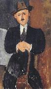 Amedeo Modigliani Seated Man with a Cane (mk39) France oil painting artist